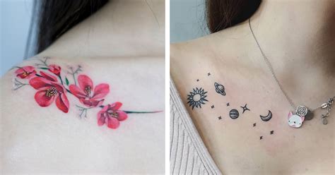 tatuajes pequeños clavicula|20+ Creativos e impactantes tatuajes en la clavícula